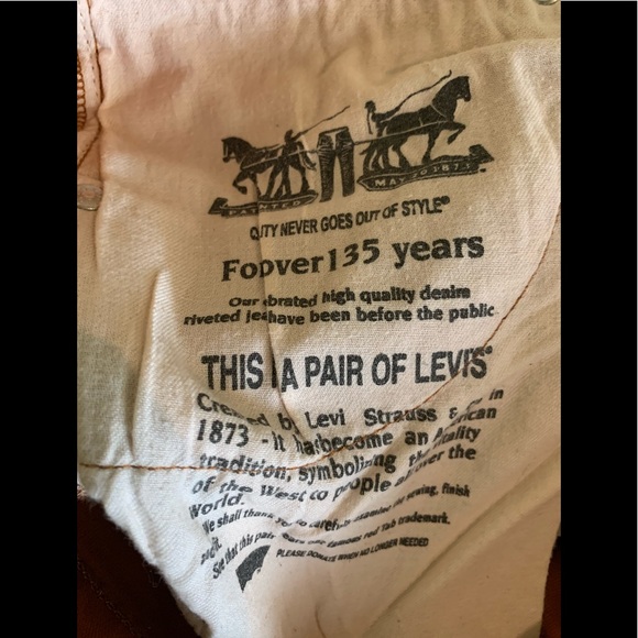 Levi’s Men’s Size 33x32 Rust Color 511 Jeans - Picture 8 of 10